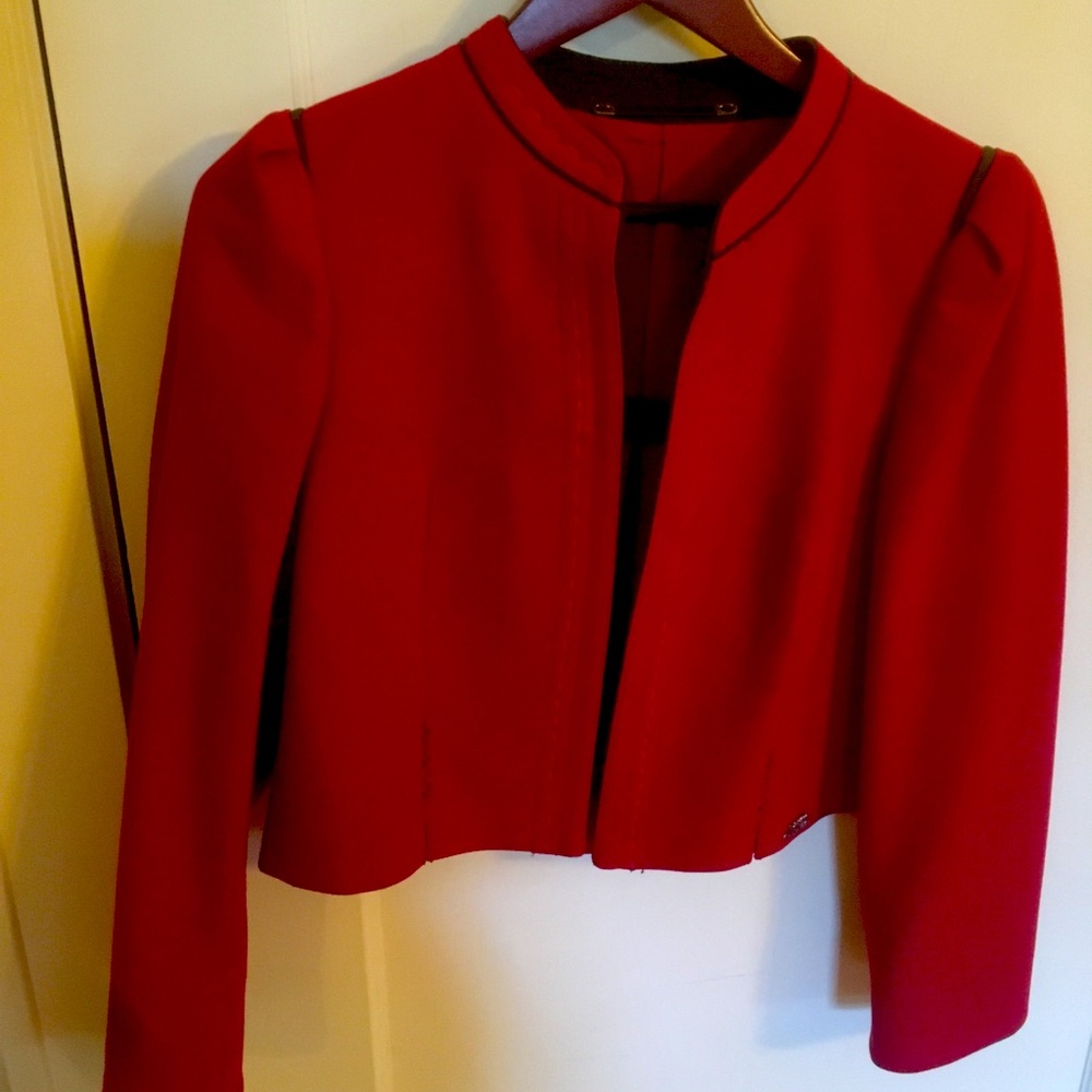 Austrian red wool blazer
